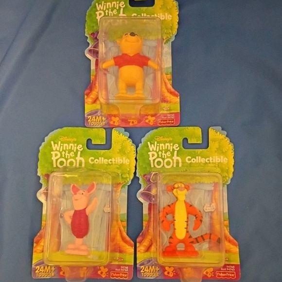 Fisher-Price Other - Fisher Price Disney Winnie the Pooh Collectible Figures  2000 Vintage. Set Of 3